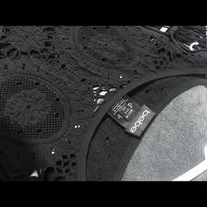 Black stretchy Bebe dress